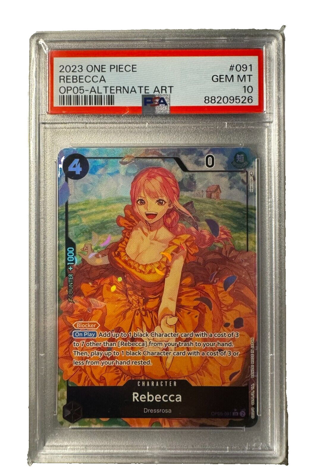 One Piece Awakening of the New Era Rebecca Alt Art OP05-091 PSA 10