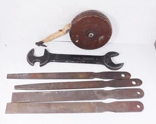 Bell System telephone hand tool Lot Wrench Files Tape Measure