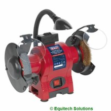 Sealey BG150XWL 150mm 6" Bench Grinder Grinding Wire Wheel Work Light 250W