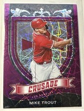 2021 Panini Chronicles #19 Mike Trout Crusade Purple Velocity