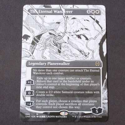 MTG White Planeswalker MTG ONE: The Eternal Wanderer (Planeswalker) Extended Art 335 Regular Rare Magic The Gathering Eternal Wanderer MTG White Planeswalker MTG ONE: The Eternal Wanderer (Planeswalker) Extended Art 335 Regular Rare Magic The Gathering Eternal Wanderer
