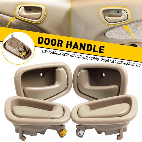 For 1998 1999 2000 2001 2002 Toyota Corolla Front Door Handle Inside Interior 4X - Foto 12 di 12