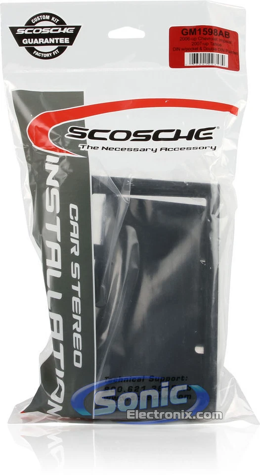 Scosche GM1598AB 单/双 DIN 安装仪表板套件适用于 2006-Up 雪佛兰 — 第 4/4 张图片