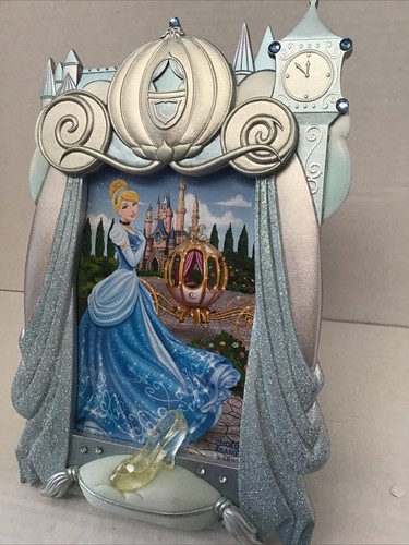 WDW Disney World Cinderella 4”x6” Fotoständer Rahmen 9”x6” - Glasschuh SELTEN NEU - Bild 4 von 6