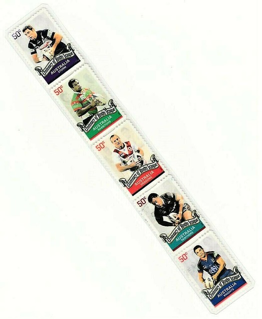 Rugby Bookmark Plastic Laminated Australia Postage Stamps Sports League Storm Rugby Bookmark Plastic Laminated Australia Postage Stamps Sports League Storm