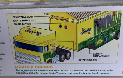 2001 Edition Sunoco Safari Shuttle 8. in Serie Spielzeug LKW Dschungel Geräusche Lichter. - Bild 22 von 23