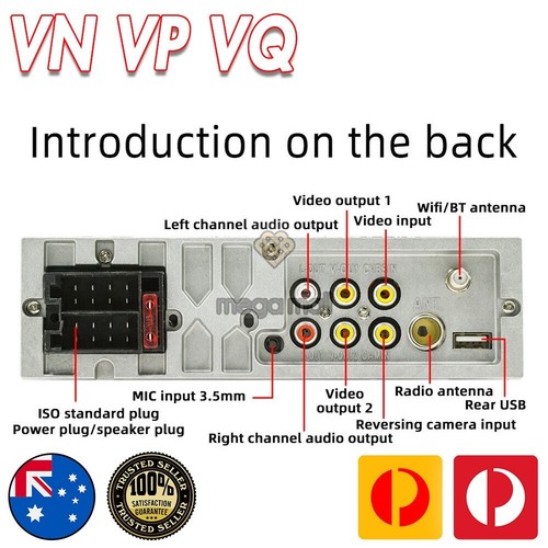 For Holden VN VP VG VQ kit 1 DIN Wireless Android CarPlay Head Unit Touch Screen - Picture 4 of 12