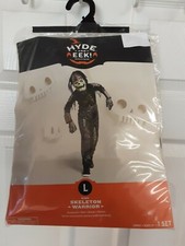Hyde And Eek Child's Skeleton Warrior Halloween Costume/Cosplay Size L 12-14 