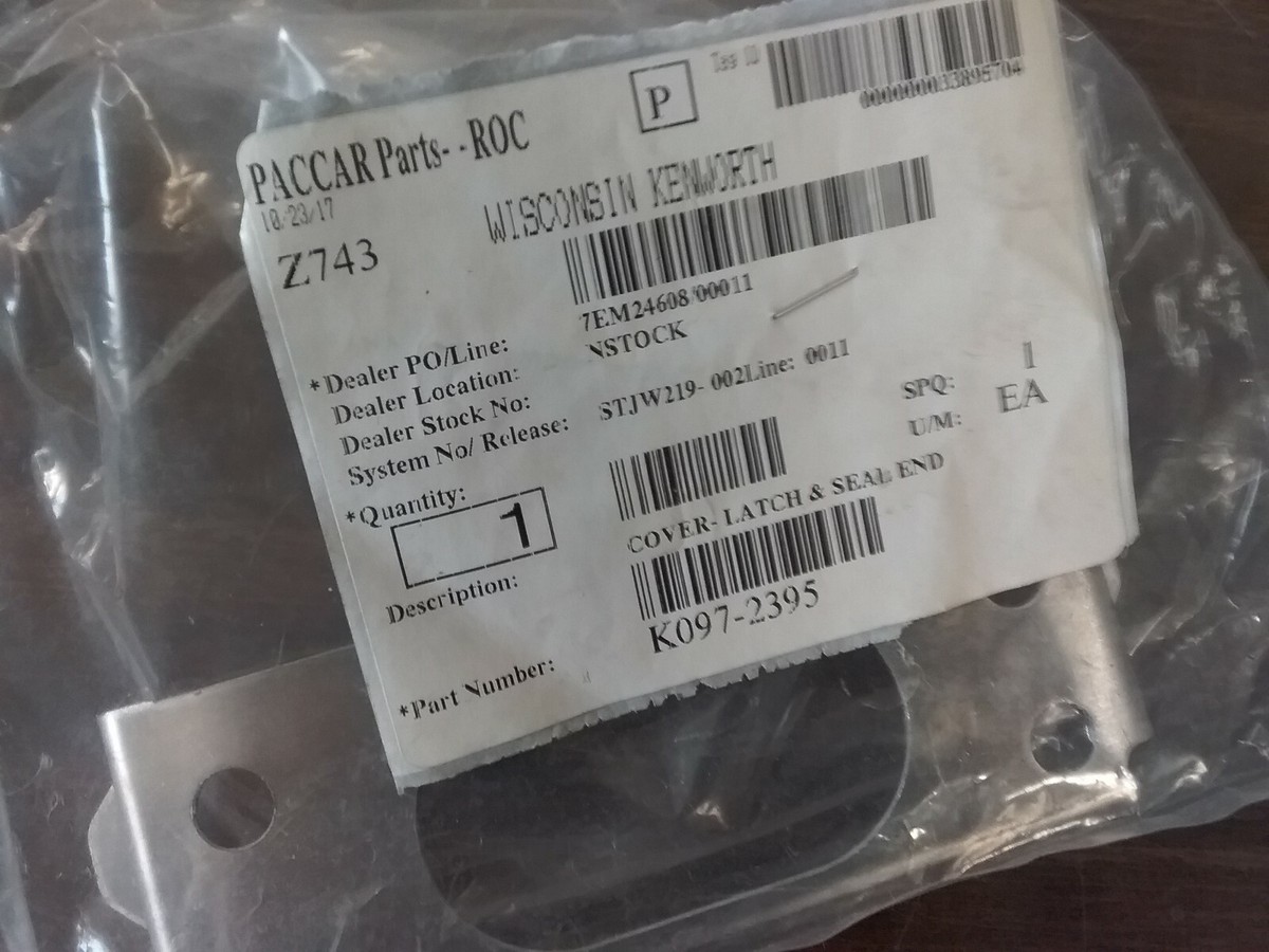 Paccar Cover Latch & Seal End 6097-2395 | eBay