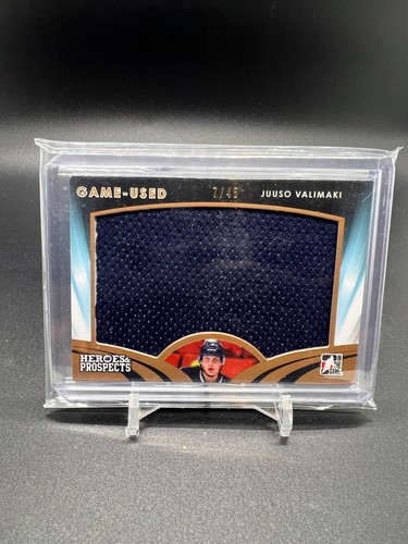 LOT OF 6 ITG Heroes & Prospects JSY & Patch Juuso Valimaki /2 /5 X2 /15 /25 /45 - Picture 2 of 13