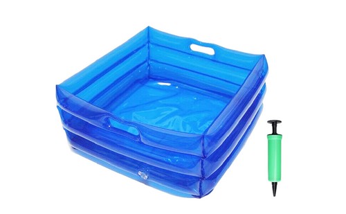 Collapsible Pool Footbath Multifunctional Inflatable Foot Wash Basin Portable