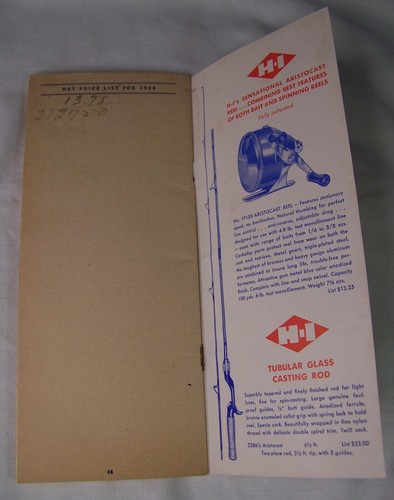 HORROCKS-IBBOTSON 1958 APAREJOS DE PESCA CATÁLOGO LISTA DE PRECIOS UTICA NY - Imagen 4 de 4