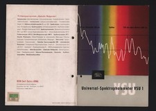 JENA, Prospekt 1960, VEB Carl Zeiss Jena Universal-Spektrophotometer VSU 1