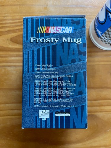 Vintage NASCAR Frosty Mug Keeps Beverages Ice Cold Mark Martin 6 Frosty Mug NEW - Picture 7 of 8