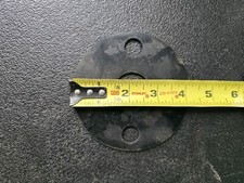 100 Full Face Flange Gasket: Class 150, Neoprene, For 1 in Pipe, 1/8 in Thick,