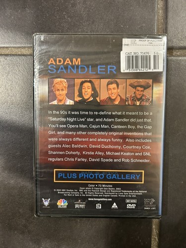 BRAND NEW DVD Saturday Night Live The Best Of Adam Sandler - HU2 - Picture 2 of 2