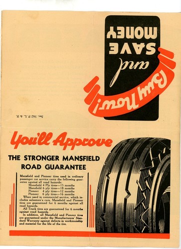 Mansfield Tires Paper Ad Vintage Home Town News T. Weidiman Deer Lodge Tennessee - Picture 2 of 3