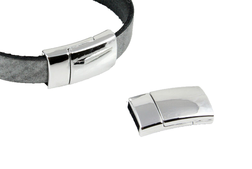 2. Wahl 2x Magnetverschluss platin ID 11 x 2,8 mm Armband herstellen ID10 flach - Bild 2 von 2