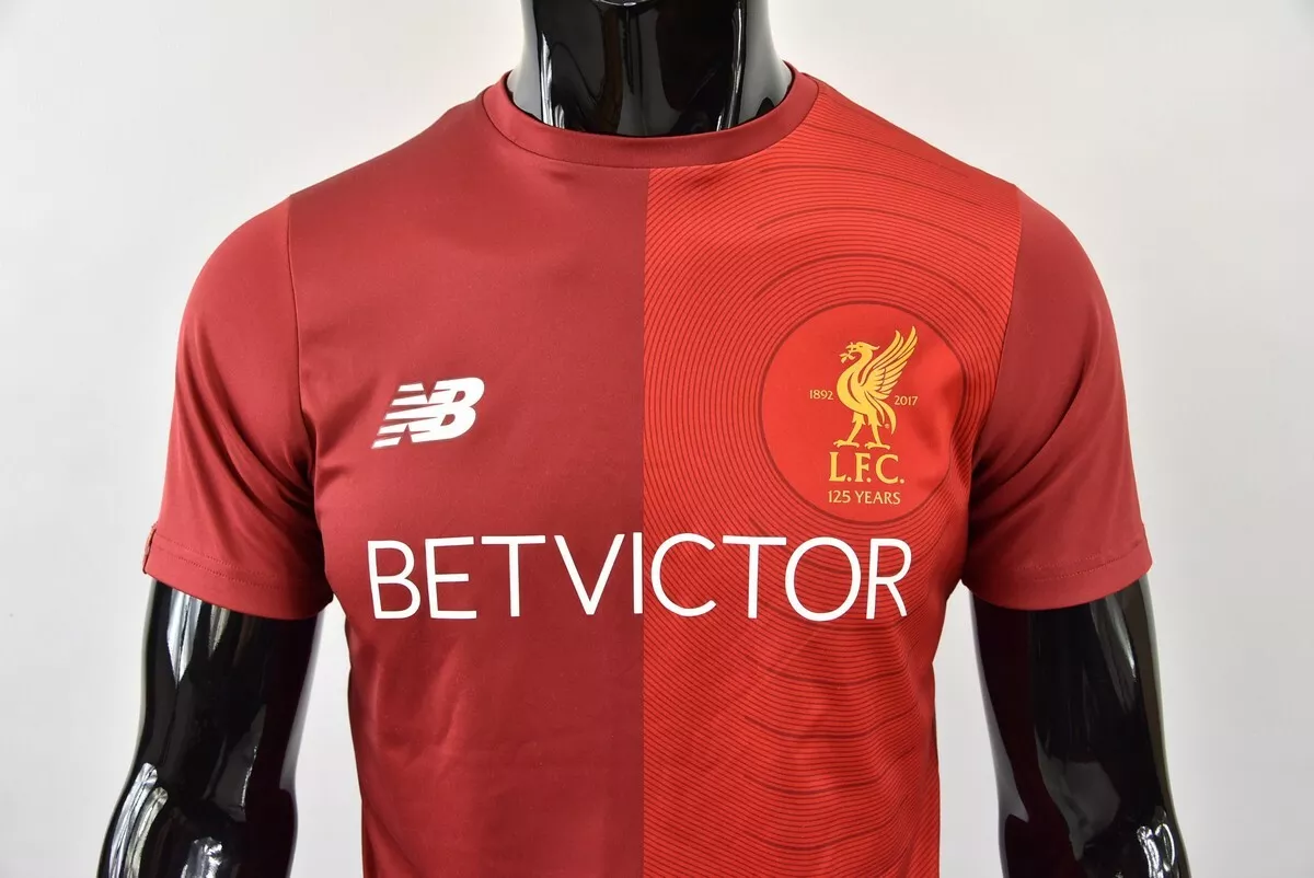 The Reds New Balance Liverpool FC 125 YEARS 1892 2017 2018 Training Shirt SIZE S