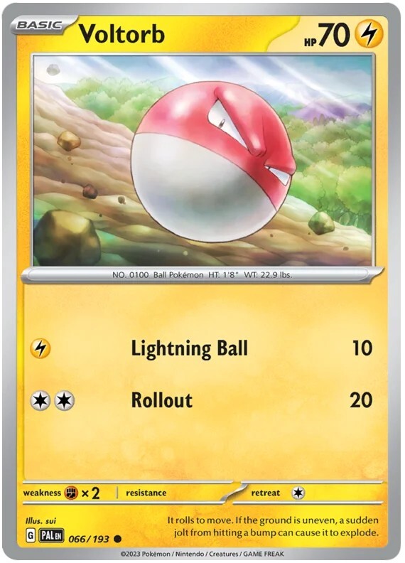 Voltorb Pokemon TCG Card 066/193