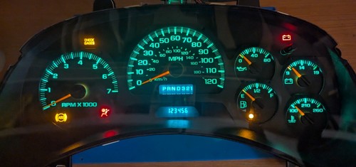 2002-2005 CHEVY TRAILBLAZER GAUGE CLUSTER SPEEDOMETER REMAN REBUILT Without DIC - Picture 2 of 3