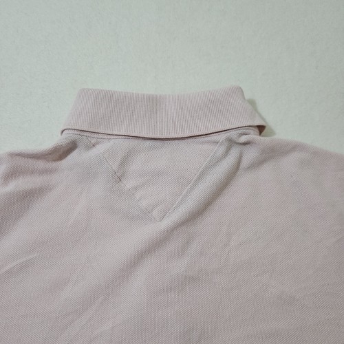 Tommy Hilfiger Salmon Polo T-shirt Mens Size M Embroidered Logo Classic Fit - Picture 7 of 9