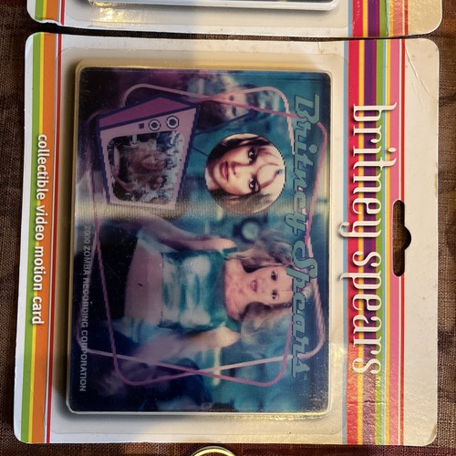 Britney Spears Video Motion Card 2000 5er Set versiegelt 5 Schlüsselhalter 1 Armband - Bild 3 von 17