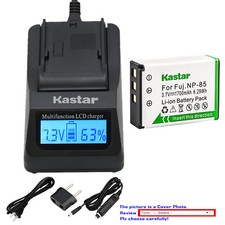 Kastar Battery LCD Fast Charger for Fuji NP-85 BC85 Fujifilm FinePix S1 Camera