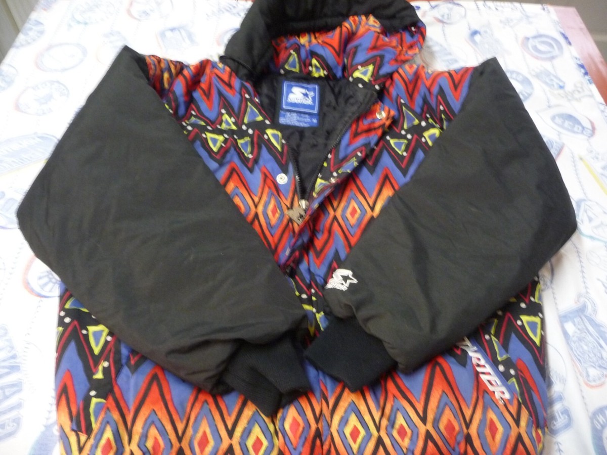 Vintage 90's Starter DJ Jazzy Jeff Fresh Prince Aztec Jacket