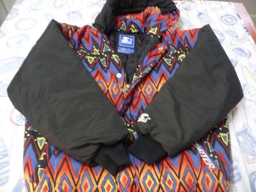 Chaqueta Azteca Vintage Años 90 DJ Jazzy Jeff Fresh Prince Para Hombre M Will Smith - Imagen 4 de 7