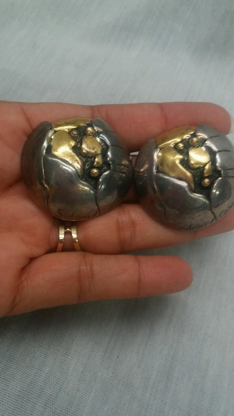 Pretty statement vintage modernist brutalist Sidn… - image 1