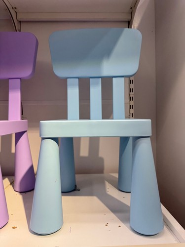New IKEA MAMMUT Light Blue Children's Chair Indoor/Outdoor 305.819.88 - Picture 4 of 5
