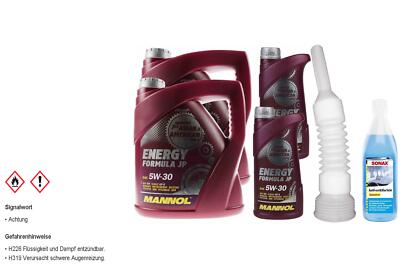 10L MANNOL Motoröl ENERGY FORMULA JP 5W-30 inkl Auslaufschlauch Scheibenreiniger
