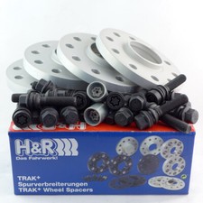 H&R Spurverbreiterung VA+HA ABE für Audi Porsche VW 36mm silber/SW 957160-18