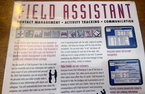 FIELD ASSISTANT Vintage MAC / Macintosh Software - Contact Management Brand NEW - Picture 9 of 9