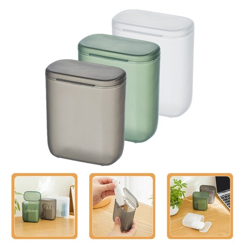 3 Pcs Charger Headphone Data Cable Storage Box Containers with Lids Small