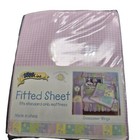 Gossamer Wings Crib Fitted Sheet Pink Gingham Plaid 28"x52" Baby Bedding Jj3979