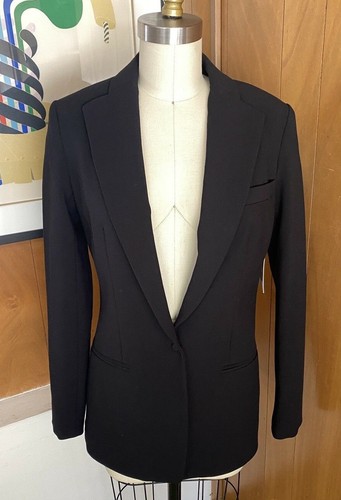 NWT Robert Rodriguez High Low Blazer Sz 0 black xs NEW - Picture 5 of 9