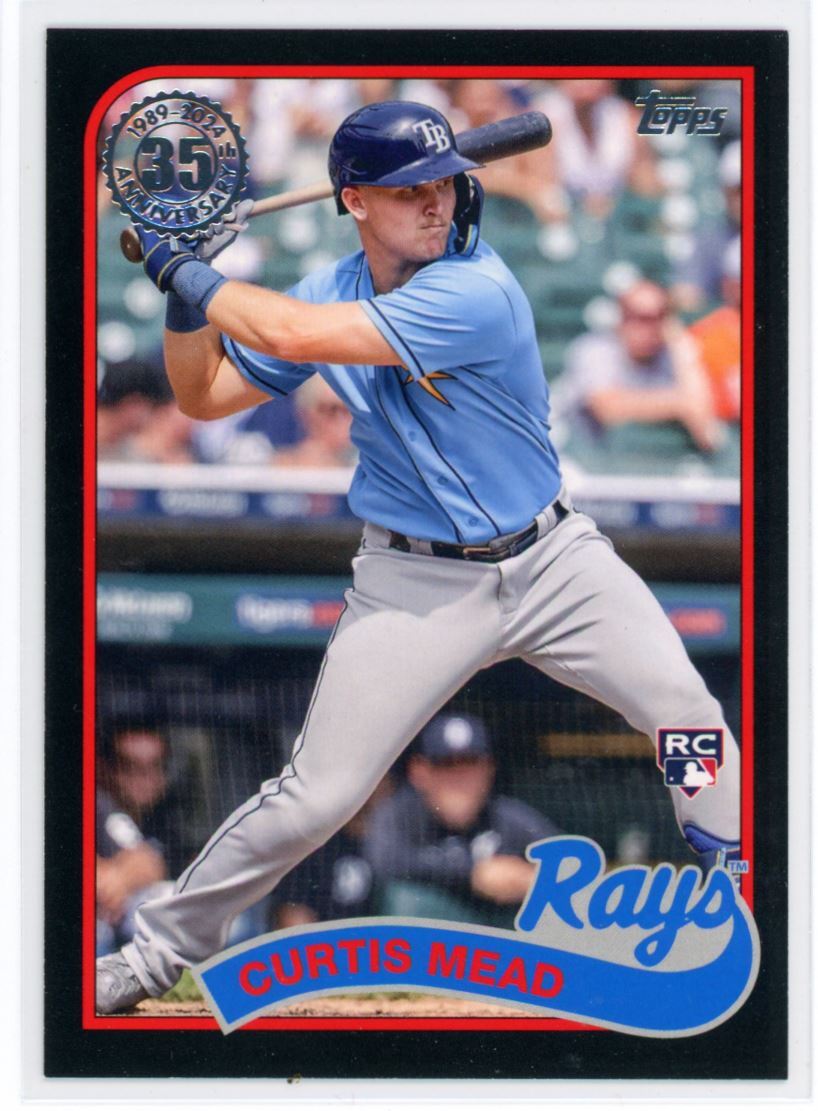 2024 Topps 1989 Baseball Black Curtis Mead /299 Tampa Bay Rays