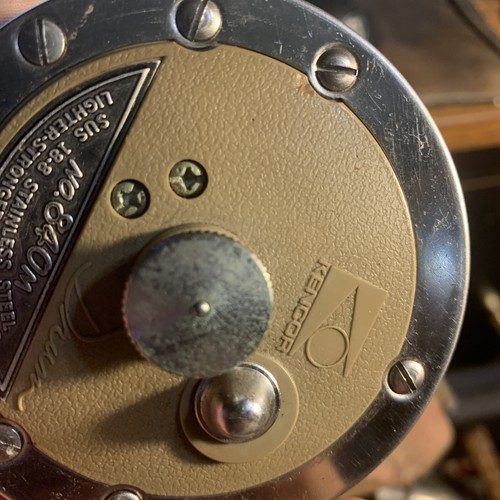 Vintage Kencor Drum No.840m Conventional Fishing Reel SUS 18-8 Stainless Steel - Picture 21 of 23