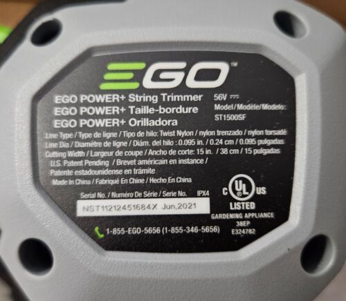 Ego ST1500SF 56V Power+ 15" Brushless Split Shaft String Trimmer Bare Tool - Picture 5 of 5