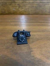 dollhouse  MINIATURES Telephone  Dial - Black Phone  dollhouse 