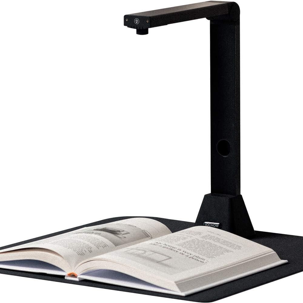 iOChow S5 Document Camera & Book Scanner 22MP capture HD Portable