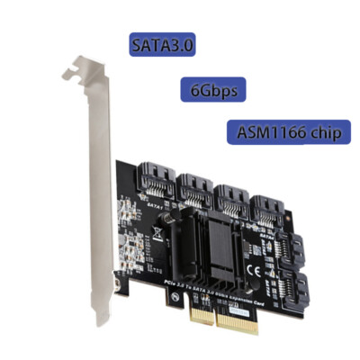 PCIe Expansion card PCI E Sata Card Controller Sata3.0 Adapter PCI-E Riser Card