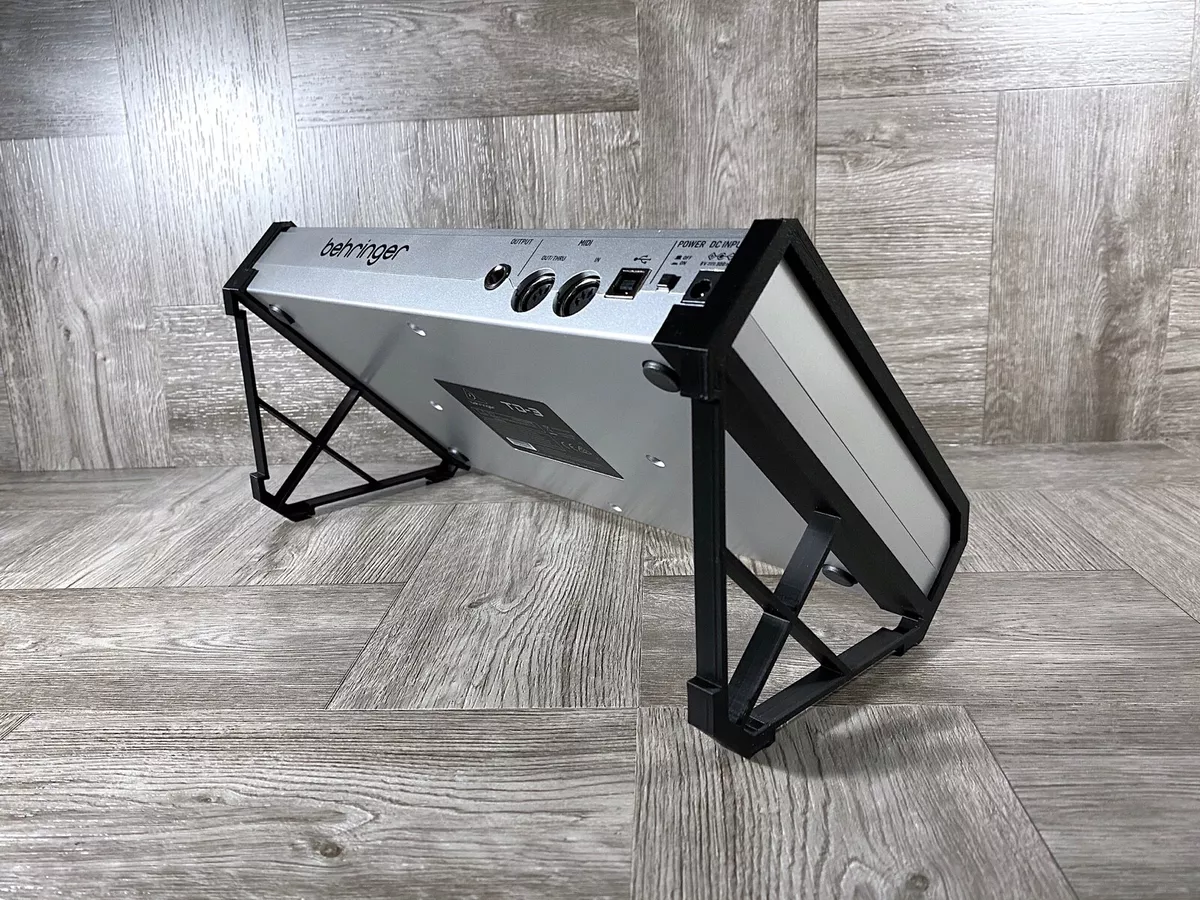 45 Angle Stand for Behringer TD 3 Bass Synth RD 6 Drum Machine BLACK USA