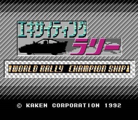 Exciting Rally World Rally Championship, cartucho para compatibles Nintendo NES