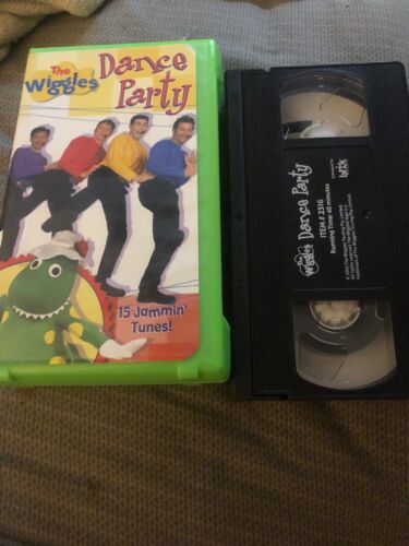 VHS~ The Wiggles: Dance Party (2001) 15 jammin Tunes~ Childrens~ Movie Clamshell - 第 1/1 張圖片
