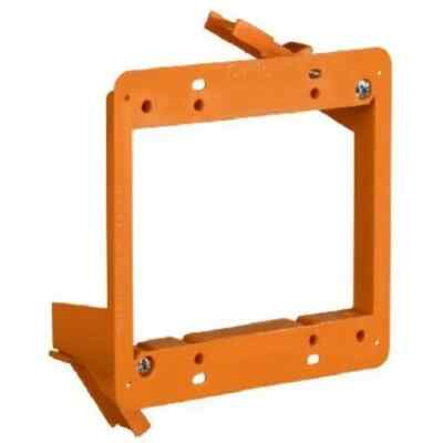 Carlon SC200RR Outlet Box Low Voltage Mounting Bracket Backless 2 Gang 4 inch