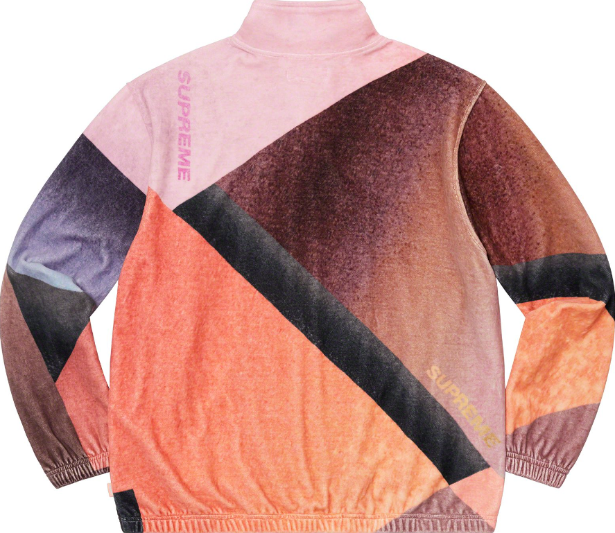 Supreme Geo Velour Track Jacket Pink Size Large Velvet Y2K Supreme Geo Velour Track Jacket Pink Size Large Velvet Y2K