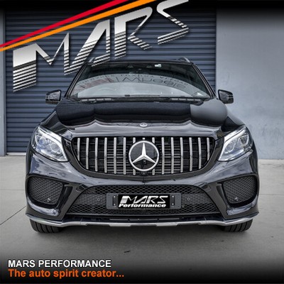 Amg Gt Style Chrome Black Bumper Grille For Mercedes Benz Gle Class W166 Hatch Ebay